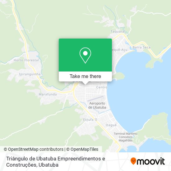 Mapa Triângulo de Ubatuba Empreendimentos e Construções