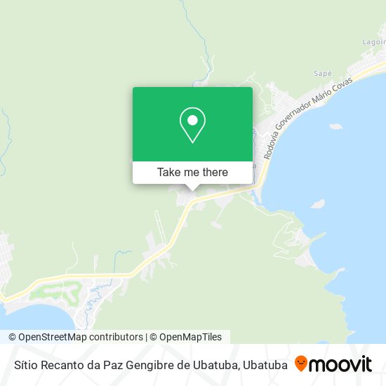 Mapa Sítio Recanto da Paz Gengibre de Ubatuba