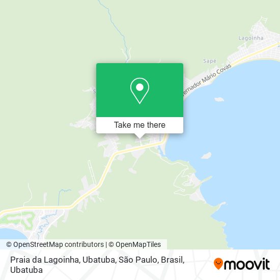 Praia da Lagoinha, Ubatuba, São Paulo, Brasil map