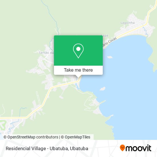 Mapa Residencial Village - Ubatuba