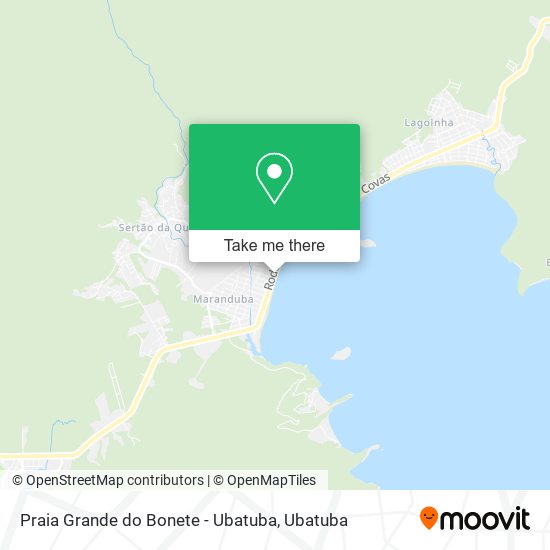 Praia Grande do Bonete - Ubatuba map