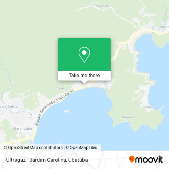 Mapa Ultragaz - Jardim Carolina