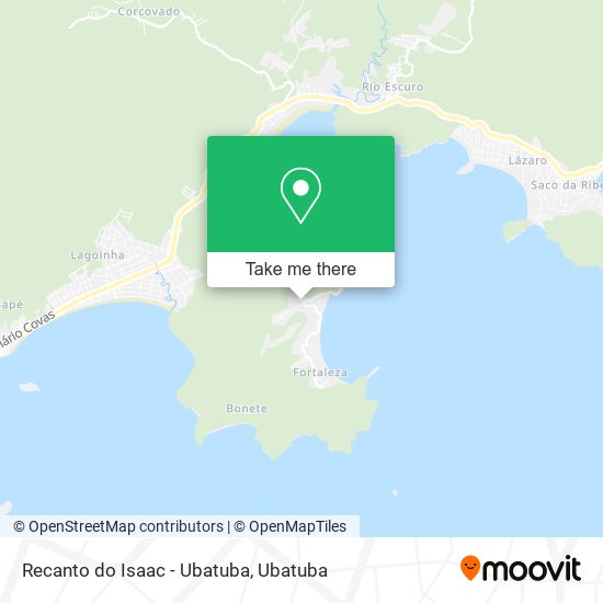 Mapa Recanto do Isaac - Ubatuba