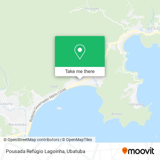 Mapa Pousada Refúgio Lagoinha