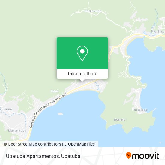 Ubatuba Apartamentos map