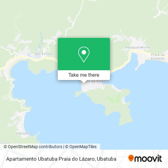 Mapa Apartamento Ubatuba Praia do Lázaro