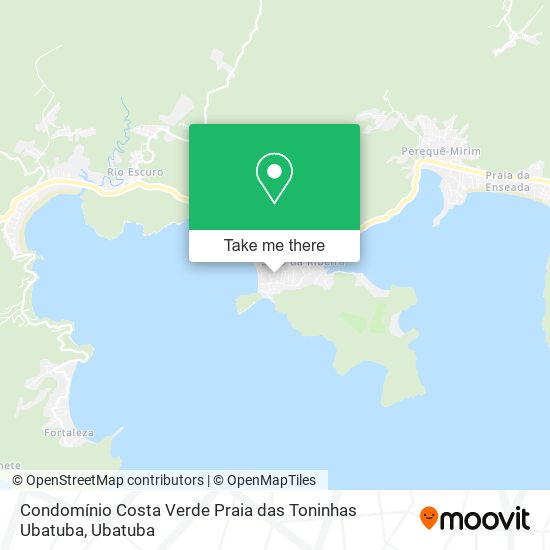 Condomínio Costa Verde Praia das Toninhas Ubatuba map