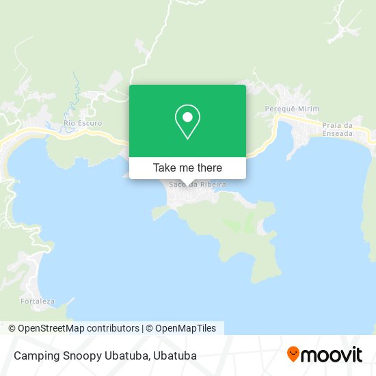 Mapa Camping Snoopy Ubatuba