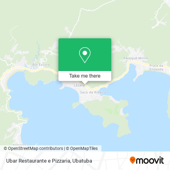 Mapa Ubar Restaurante e Pizzaria