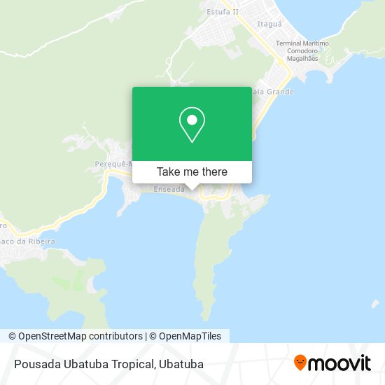 Mapa Pousada Ubatuba Tropical