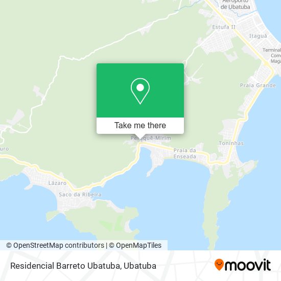 Residencial Barreto Ubatuba map