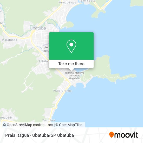 Praia Itagua - Ubatuba/SP map
