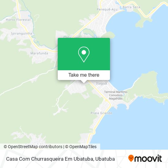 Mapa Casa Com Churrasqueira Em Ubatuba