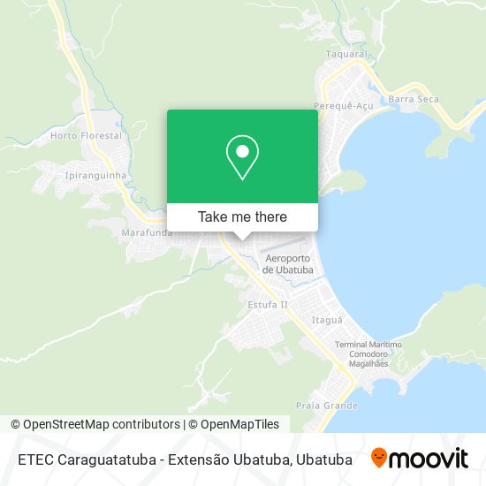 ETEC Caraguatatuba - Extensão Ubatuba map