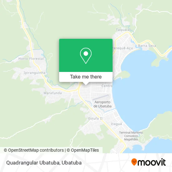 Quadrangular Ubatuba map