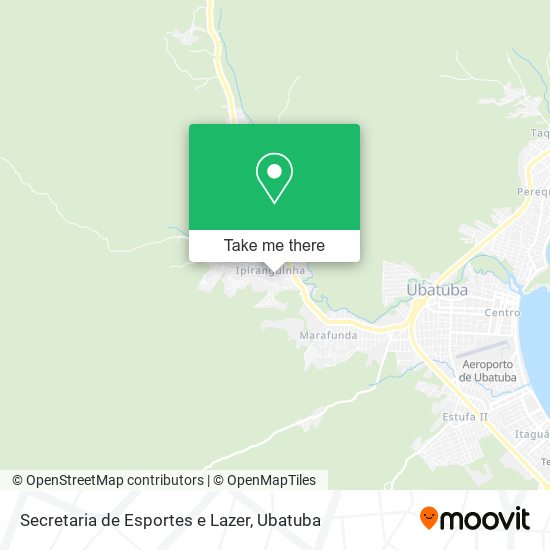 Mapa Secretaria de Esportes e Lazer