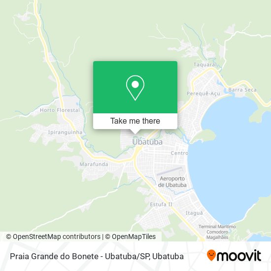 Mapa Praia Grande do Bonete - Ubatuba / SP