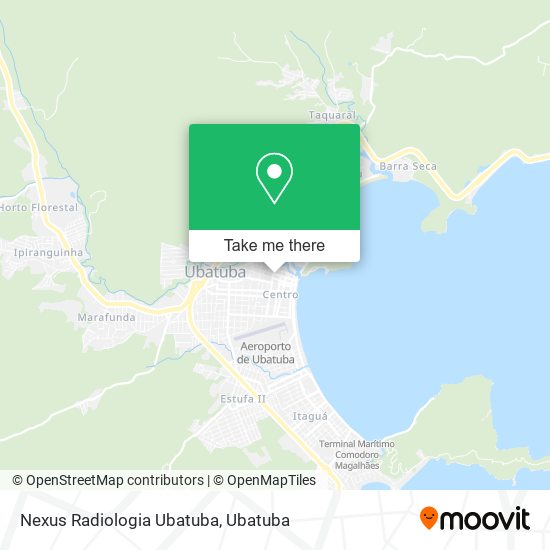 Mapa Nexus Radiologia Ubatuba