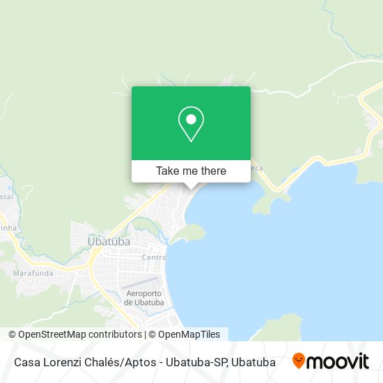 Mapa Casa Lorenzi Chalés / Aptos - Ubatuba-SP