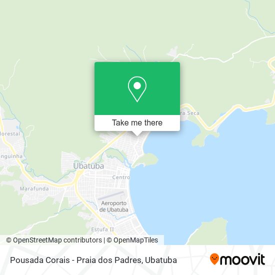 Mapa Pousada Corais - Praia dos Padres