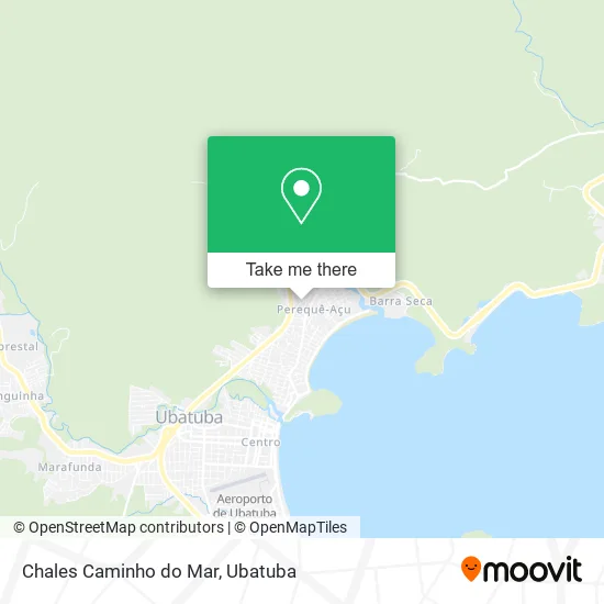 Chales Caminho do Mar map