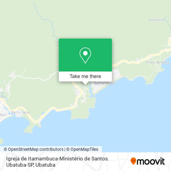 Mapa Igreja de Itamambuca-Ministério de Santos. Ubatuba-SP