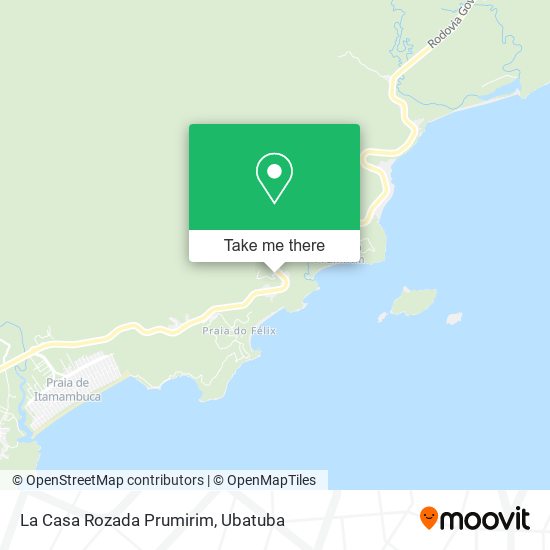 La Casa Rozada Prumirim map