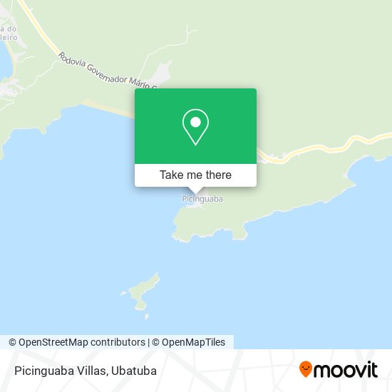 Picinguaba Villas map