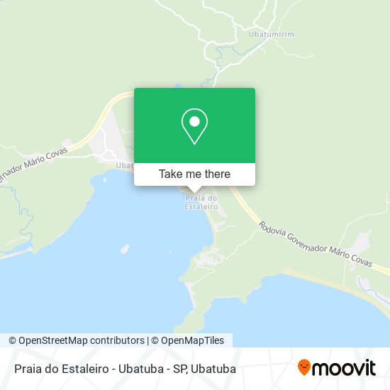 Praia do Estaleiro - Ubatuba - SP map