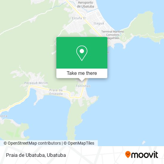 Praia de Ubatuba map