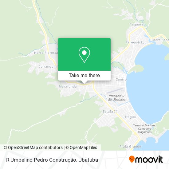 R Umbelino Pedro Construção map