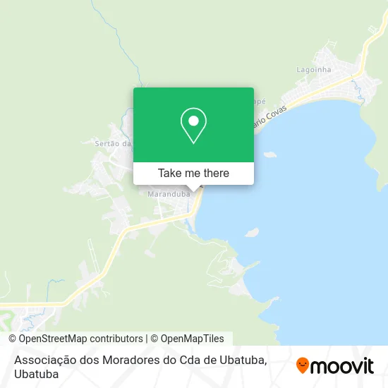 Mapa Associação dos Moradores do Cda de Ubatuba