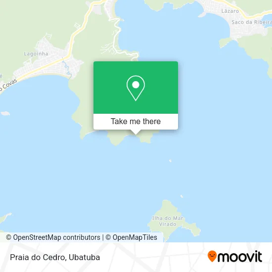 Praia do Cedro map