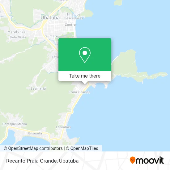 Recanto Praia Grande map