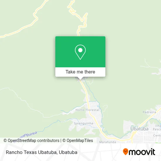 Rancho Texas Ubatuba map