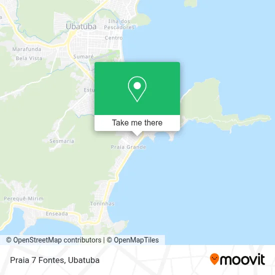 Praia 7 Fontes map