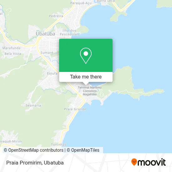 Praia Promirim map