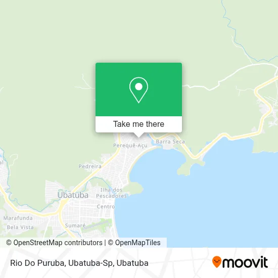 Rio Do Puruba, Ubatuba-Sp map