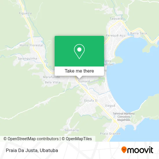 Praia Da Justa map