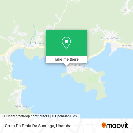 Gruta Da Praia Da Sununga map