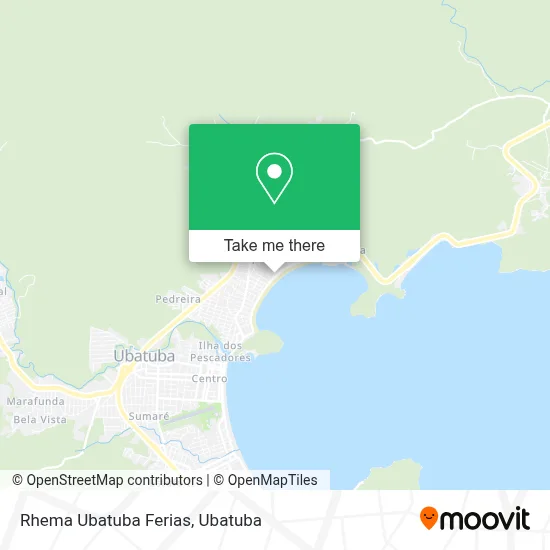 Rhema Ubatuba Ferias map