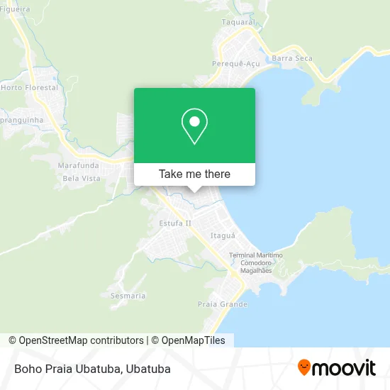 Boho Praia Ubatuba map