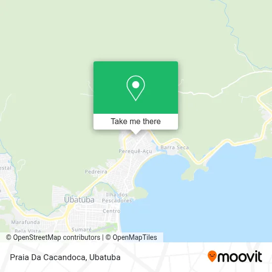 Praia Da Cacandoca map