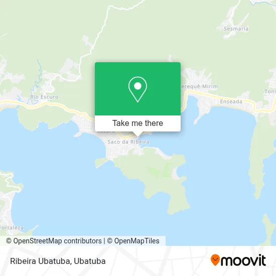 Ribeira Ubatuba map