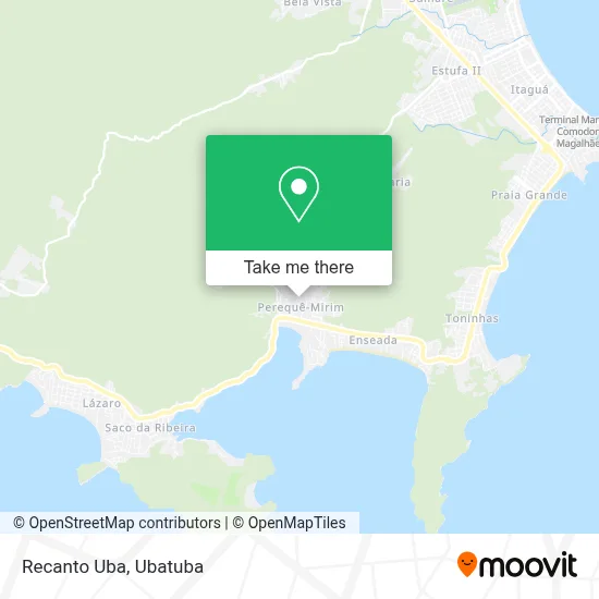 Recanto Uba map