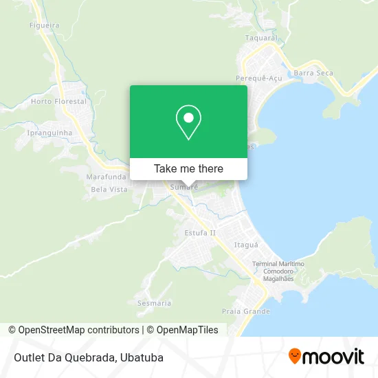 Outlet Da Quebrada map