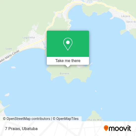 7 Praias map