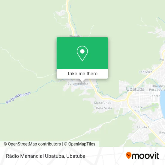 Rádio Manancial Ubatuba map