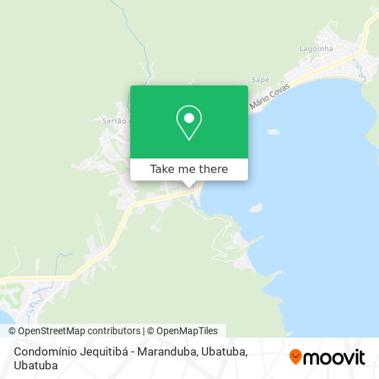 Mapa Condomínio Jequitibá - Maranduba, Ubatuba