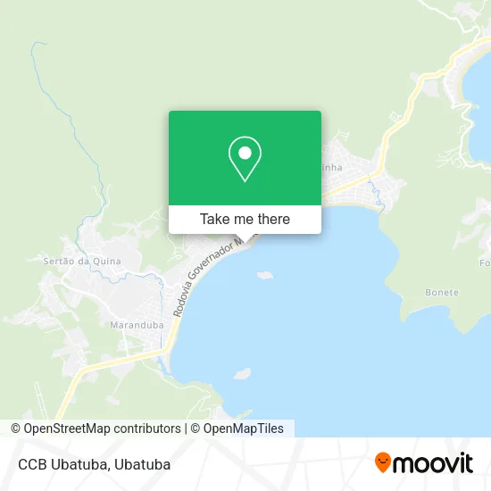 CCB Ubatuba map